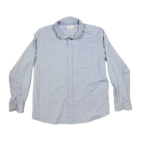 Southern Tide Other - Southern Tide Mens XXL Blue Plaid Long Sleeve Button Down Shirt Cotton Check